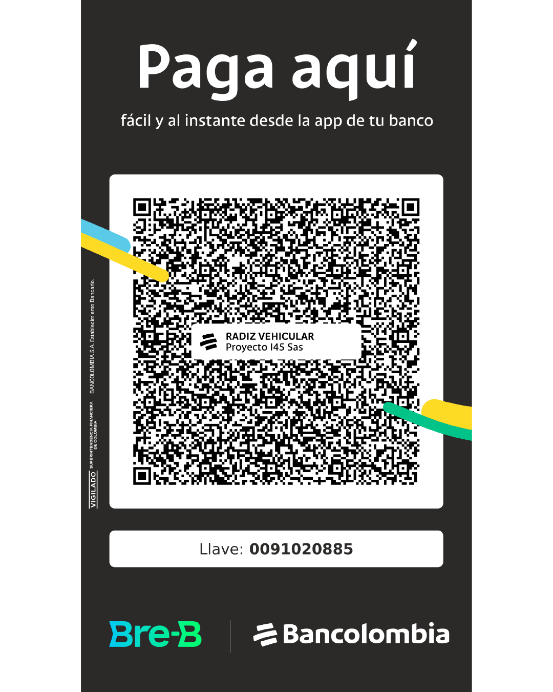 Código QR de pago RADIZ